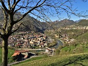 CANTO ALTO in direttissima la prima volta per sentieri insoliti da sopra casa-Zogno (8apr21) - FOTOGALLERY